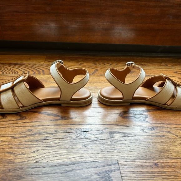 Freda Salvador Sera Fisherman Sandal in Ivory Canvas. Size 8.5 - Picture 3 of 8